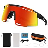 Ryaco Schnelle Brille Fahrradbrille für Herren/Damen -24g TR90 Leichtbau...