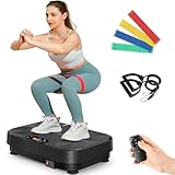 THERUN Vibrationsplatte, Rüttelplatte Sport für Zuhause, 1-99 Verschiedene...