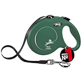flexi® Classic L Gurt 5 m olivgrün, Roll-Leine für Hunde bis 50 kg
