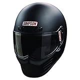 SIMPSON Street Bandit Motorrad Helm Snell/Dot X-Large Mattschwarz