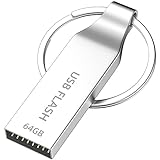 USB Stick 64GB Mini Speicherstick USB mit Schlüsselanhänger Wasserdichter...