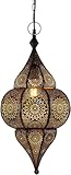 Orientalische Lampe Pendelleuchte Lunar Schwarz 40cm E27 Lampenfassung |...