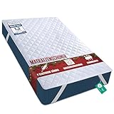 Utopia Bedding Gesteppte Matratzenauflage 180 x 200 cm, Weicher...