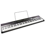 RockJam 88 Key Digital Piano with Full Size Semi-Weighted Keys, Power Supply,...