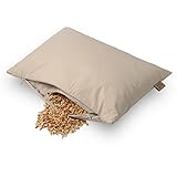 MinkovHOME Dinkelkissen, Ergonomisch, Atmungsaktiv, Weicher Baumwoll-Steppbezug,...