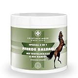 CRISTINEN MOOR Pferdebalsam (Pferdesalbe) 3 in 1 mit Bio-Hanfsamenöl und CBD,...