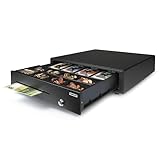 Safescan LD-4141 Light-Duty Kassenschublade mit 4 Fächern für Banknoten und 8...