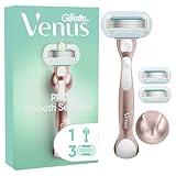 Gillette Venus Deluxe Smooth Sensitive Rosegold Rasierer Damen, Damenrasierer +...