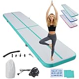 LSBIKE Air Matte Track, 3/4/5/6 M Tumbling Matte, Gymnastikmatte mit Luftpumpe,...