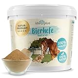 Ida Plus - Reines Bierhefe-Pulver - 3 kg - 100% Naturprodukt für Hunde, Katzen...