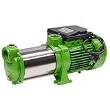 Kreiselpumpe Edelstahl 1100 Watt CHM GmbH® 8700 L/h, 5,5 Bar Druck Gartenpumpe...