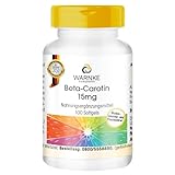 Beta Carotin 15mg - 100 Softgels für 100 Tage, Carotinoid, Provitamin A |...