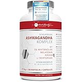 Ashwagandha Extrakt 180 Kapseln hochdosiert mit patentierten KSM-66...
