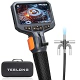 Teslong 1080P Endoskopkamera mit Licht, 4,5 Zoll LCD-Bildschirm Endoskopkamera...