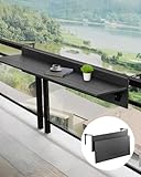 VEVOR Balkontisch, 800x300 mm, klappbarer Balkonhängetisch, Klapptisch für den...