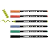 edding 4200 Porzellanpinselstift - mehrfarbig - 6 Stifte - Pinselspitze 1-4mm -...