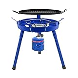 3in1 Camping Gasgrill mit 3 Anschlussmöglichkeiten (Kartuschen oder Gasflasche)...