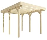 Wood & Play Garagenunterstand aus Holz - Dakota I - Hochwertige Verarbeitung -...