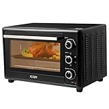 ICQN 50L Minibackofen mit Umluft, 1800 W, Innenbeleuchtung, 5 Kochfunktionen, 60...