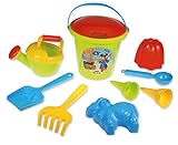 Lena 05422 - Happy Sand Spielset Jungs II, Eimergarnitur 10-TLG., Sandspielzeug...