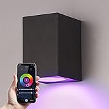 HOFTRONIC Marion - Smart Wandleuchte - Außenlampe WiFi + Bluetooth - Alexa,...