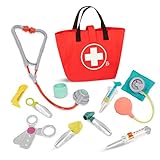 B. toys Arztkoffer Kinder 11 Teile mit Zubehör – Tasche, Fieberthermometer,...