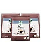 LEBENSBAUM 3 x Bio Kaffe Gourmet Pads entkoffeiniert, Kaffeepads Set, 3er Set...