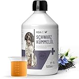 ReaVET Schwarzkümmelöl 500ml für Hunde & Pferde - Kaltgepresst aus echtem...