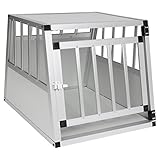 EUGAD Hundetransportbox Alu, Hundebox Auto Kofferraum Transportbox für...
