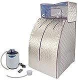 Portable Dampfsauna deluxe Svedana, Minisauna komfort mit drahtloser...