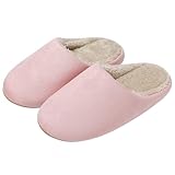 PAMEILA Hausschuhe Damen Herren Winter Plüsch Pantoffeln Warm Filzpantoffeln...