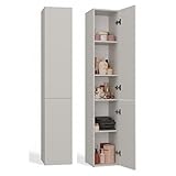 CDF Bad-Hochschrank NEL II | Farbe: Kaschmir (beige) | Modernes Badregal |...