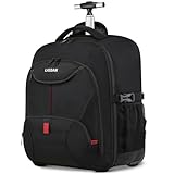 Laptop Trolley Rucksack Business Rolling 17 Zoll Laptop Rucksack mit Rädern...