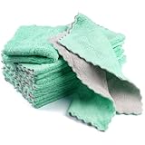 12 Stück Mikrofaser Reinigungstücher 25 X 25 cm, Super Saugfähiges und...
