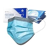 SHENGQUAN medizinische Einweg-Gesichtsmaske, Gesichtsmasken von 50 Pack...