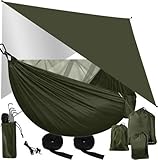 Trizand Hängematte mit Moskitonetz und Tarp – Ultraleichtes Outdoor Camping...