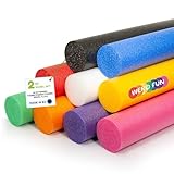 WeKo FUN Schwimmnudel für Kinder & Erwachsene 160cm - Lange Poolnudel 2er Set -...