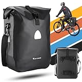 WESTGIRL Fahrradtasche für Gepäckträger mit Schultergurt, 100% wasserdicht...