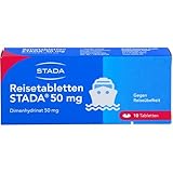 Reisetabletten STADA 50 mg, zur Vorbeugung und Behandlung von Reisekrankheit,...