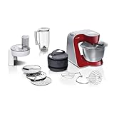 Bosch Küchenmaschine Serie 4 MUM58720,Edelstahl-Schüssel 3,9 L, Mixer 1,25 L,...