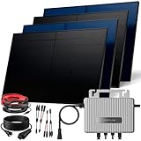 SUNNIVA 2000W Balkonkraftwerk BIFAZIAL FULLBLACK komplett Steckdose Ecoflow 800W...