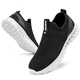 Sosenfer Herren Slip on Sneakers ohne Schnuersenkel Schuhe Mesh Atmungsaktiv...