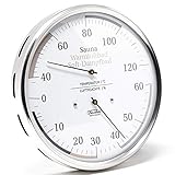 Fischer 185.01 Sauna Universal-Thermohygrometer - 160mm Haar-Hygrometer u....