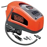 BLACK+DECKER Druckluft Kompressor Flüsterkompressor Akku (11 bar / 160PSI,...