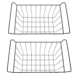 2 Stück Gefrierkörbe für Gefriertruhen, PE-beschichtete Metalldrahtkörbe...