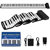 COSTWAY 88 Tasten Roll Up Piano, Keyboard Klavier faltbar mit 128 Rhythmen & 128...