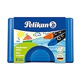 Pelikan 722959 - Wachsmalstifte, Kunststoff-Etui mit 8 dicken runden Stiften und...