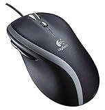 Logitech M500 PC-Maus mit Kabel, USB-Anschluss, 1000 DPI Laser-Sensor, 7 Tasten,...