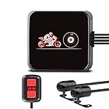 VSYSTO Dashcam Motorrad Motorrad Kamera 1080p Doppellinse Kamera Motorrad Vorne...