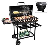 Teeno grill Holzkohlengrill,mit XXL-Kochraster mit zwei Regalen, verstellbarer...